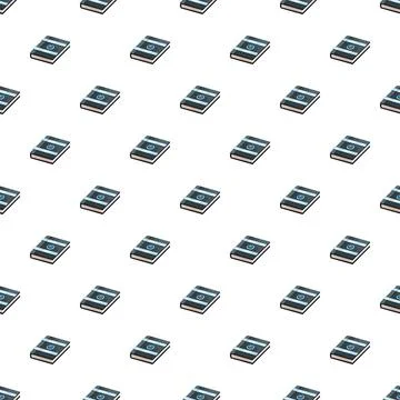 Magic spellbook pattern creating fantasy seamless background イラスト素材