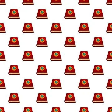 Magic spellbook pattern creating mystical knowledge background Stock Illustration