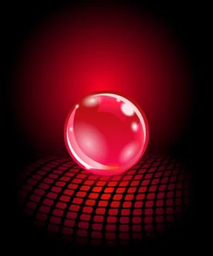 Magic sphere. Abstract dotted halftone background Stock Illustration