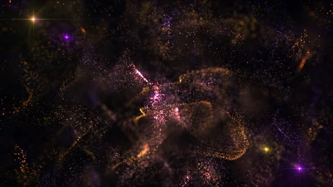Magic Star Dust In Space Stock Footage 169280940