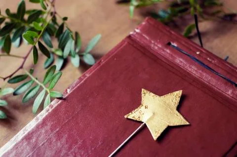 Magic star wand Stock Photos