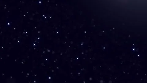 Magic stardust bokeh background dark blue night sky stars sparkle glow Stockillustratie