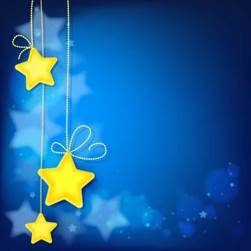 Magic stars abstract background, shiny light effect template for web banner, Stock Illustration