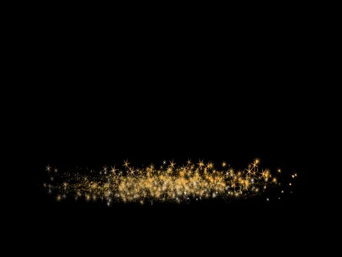 Magic Stars Lower Third Slow Video stock 72286439