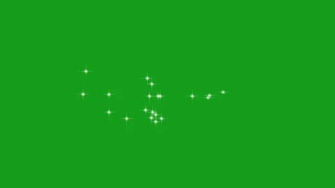 Magic stars motion graphics with green screen background Stock Footage 131596453