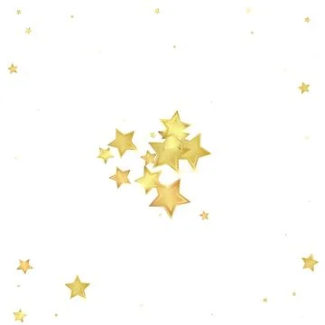 Magic stars vector overlay.  Gold stars scattered 스톡 일러스트