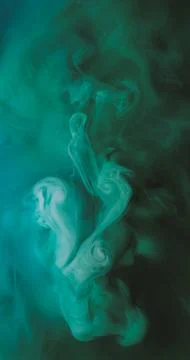 Magic steam pigment splash cloud paint whirl flow Stock Photos