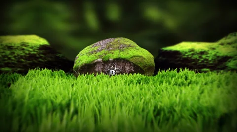 Magic stones (with alpha channel) Video stock 33854211