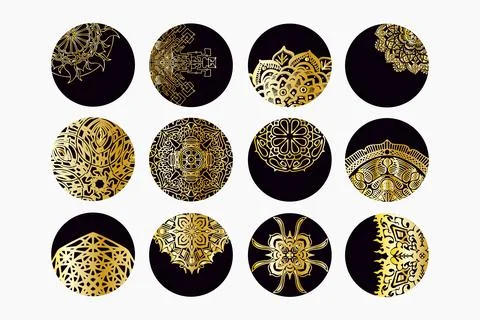 Magic story highlight covers. Boho social media mystic minimal icons Illustrazione stock