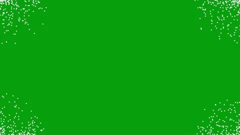Magic stream from corners with green screen background Stock Footage 148285112