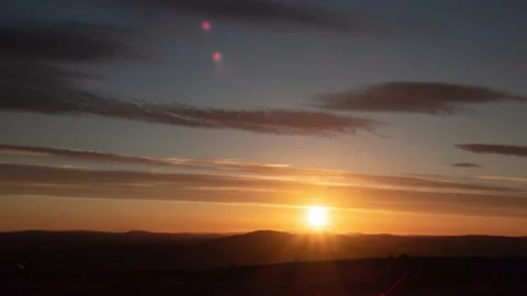 Magic sunrise in Kukastunturi  Stock Footage
