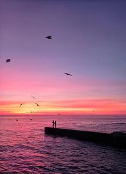 Magic sunrise Stock Photos