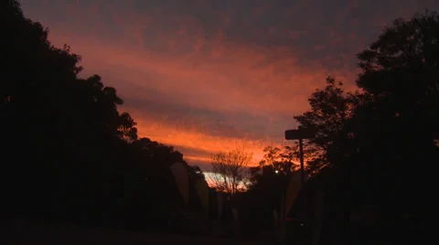 Magic Sunset Stock Footage 34797336