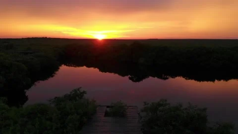 Magic sunset Stock Footage 153516340