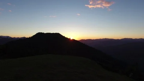 Magic sunset in the mountains Video stock 77089218