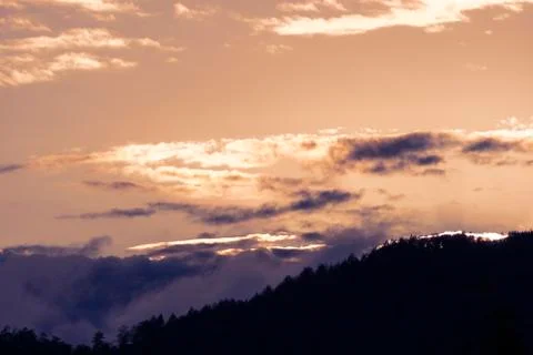 Magic sunset Stock Photos