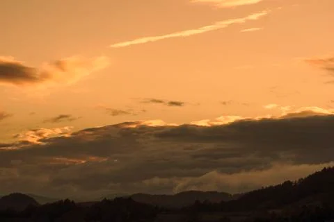 Magic sunset Stock Photos