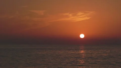 Magic sunset in the sea Stock-Footage 256314755