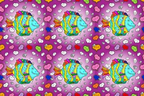 Magic super cute abstract and nice picture Stock Illustration