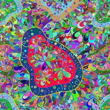 Magic super cute abstract and nice picture Stock Illustration