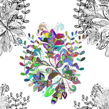 Magic super cute abstract and nice picture Stock Illustration