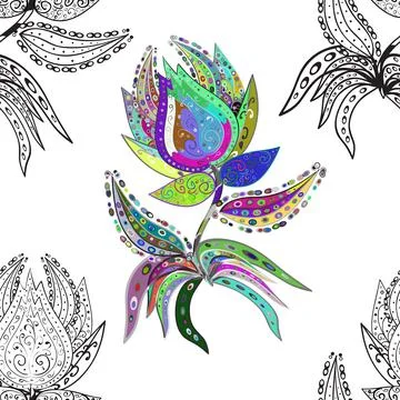 Magic super cute abstract and nice picture Stock Illustration