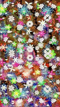 Magic super cute abstract and nice picture Stockillustratie