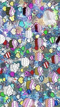 Magic super cute abstract and nice picture 스톡 일러스트
