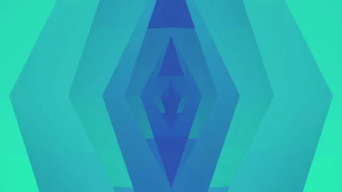 Magic symmetrical geometric background. 3d rendering loop animation HD Video stock 210394030
