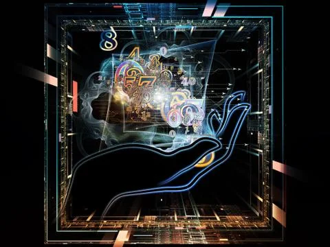 Magic of Technology 스톡 일러스트