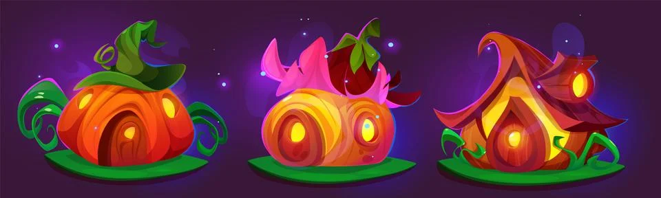 Magic tiny house of elf or animal Illustrazione stock