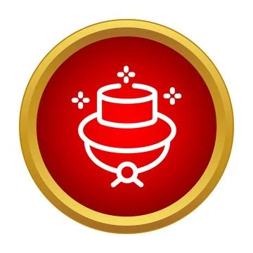 Magic top hat creating illusion and entertainment concept Stock Illustration