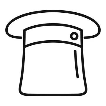 Magic top hat icon outline vector. Gift present Stock Illustration
