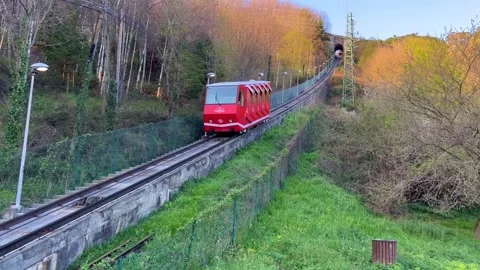 Magic Train to Hogwarts in Bilbao Video stock 240179758