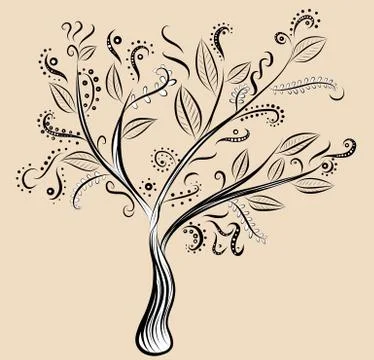 Magic tree Illustrazione stock