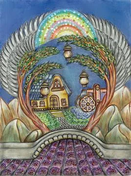 Magic tree 스톡 일러스트