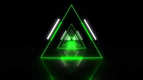 Magic triangle, endless tunnel, video loop. Stock-Footage 103984018