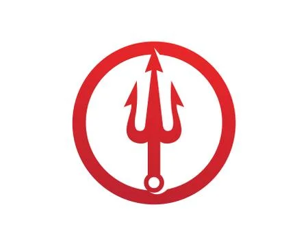 Magic trident logo and symbols template vector 스톡 일러스트