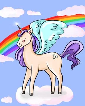 Magic unicorn Stockillustratie