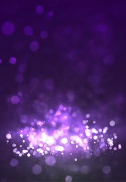 Magic violet background with bokeh and stars. Stock Illustration