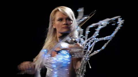 Magic violinist Stock Footage 8826132