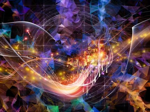 Magic of Virtual World Stockillustratie