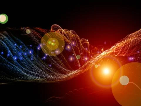 Magic of Virtual World Stock Illustration