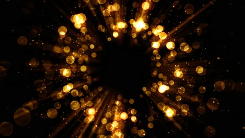 Magic vortex with lights and shiny sparks. Seamless loop. Stock Footage