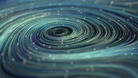 Magic vortex lines, fantasy wave pattern, 3d rendering. Stock Footage 153480494