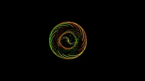 Magic vortex motion graphics with night background Stock Footage 145011097