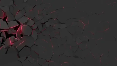 Magic Wall Explosion Opening Stock Footage 100541420
