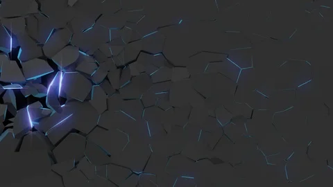 Magic Wall Explosion Opening Stock Footage 100541817