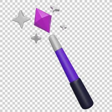 Magic Wand 3D Stock Illustration