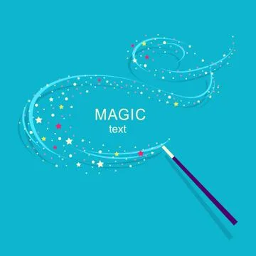 Magic wand background illustration. Stock Illustration